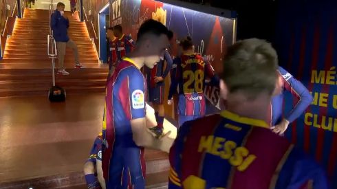 Video: Messi se puso en modo líder y en 20 segundos motivó al Barcelona en el túnel