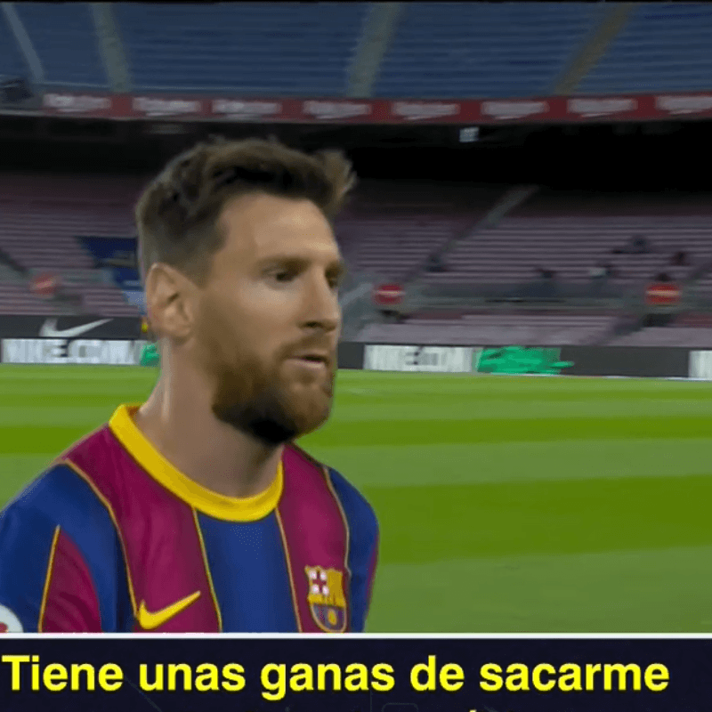 Messi se enojó con el árbitro y pegó un grito a la cámara: "Tiene unas ganas..."