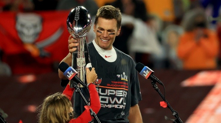 Tom Brady in the Super Bowl LV (Getty).