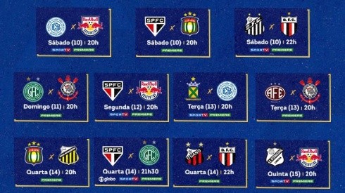 FPF divulgou a tabela do Campeonato Paulista (Foto: Reprodução/Twitter)