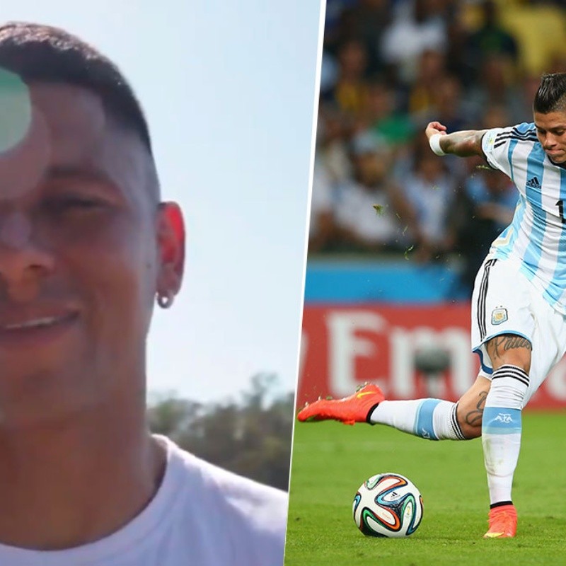 Marcos Rojo: "Sería lindo tirar una rabona con la camiseta de Boca"