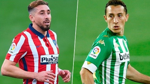 Héctor Herrera sería titular y Andrés Guardado no juega en el Atlético de Madrid vs. Betis.