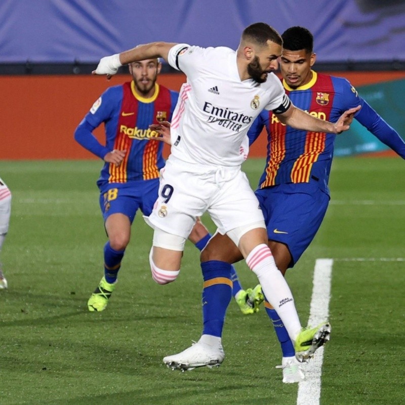 ¡Para abrir el Clásico! El golazo de taco de Benzema contra Barcelona