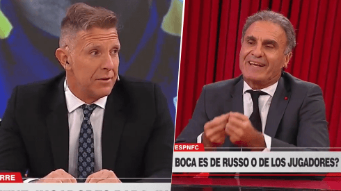 Video: Fantino dijo "Boca es más que la Selección" y Ruggeri explotó de bronca