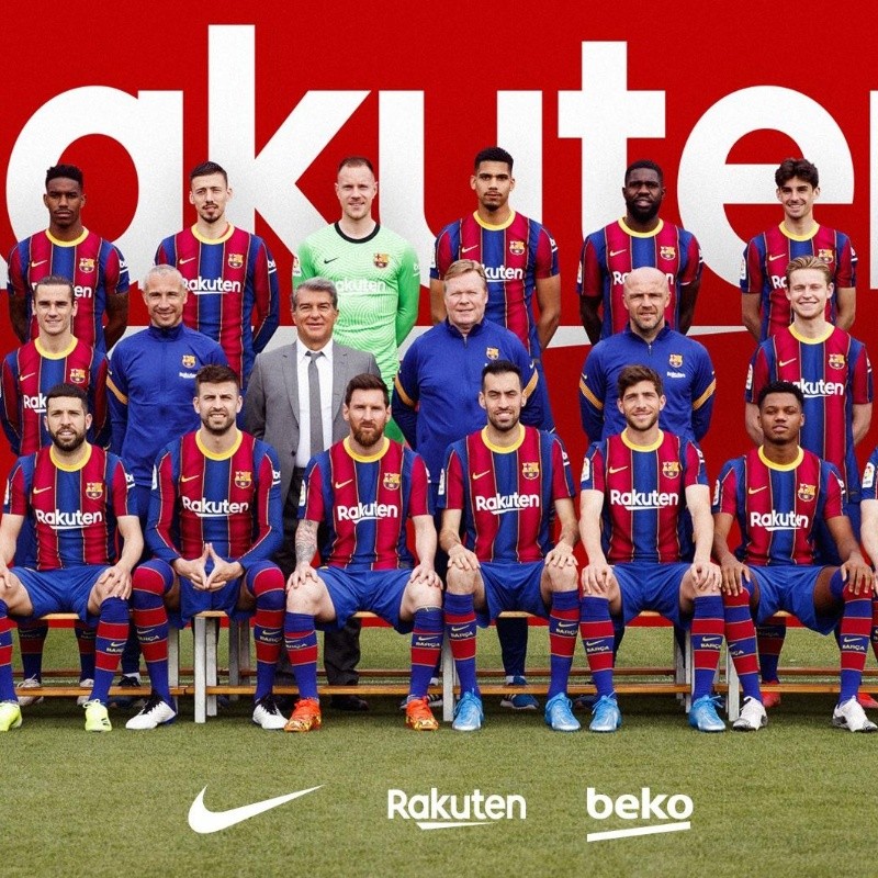 Barcelona subió la foto oficial del plantel y todos están hablando de Coutinho