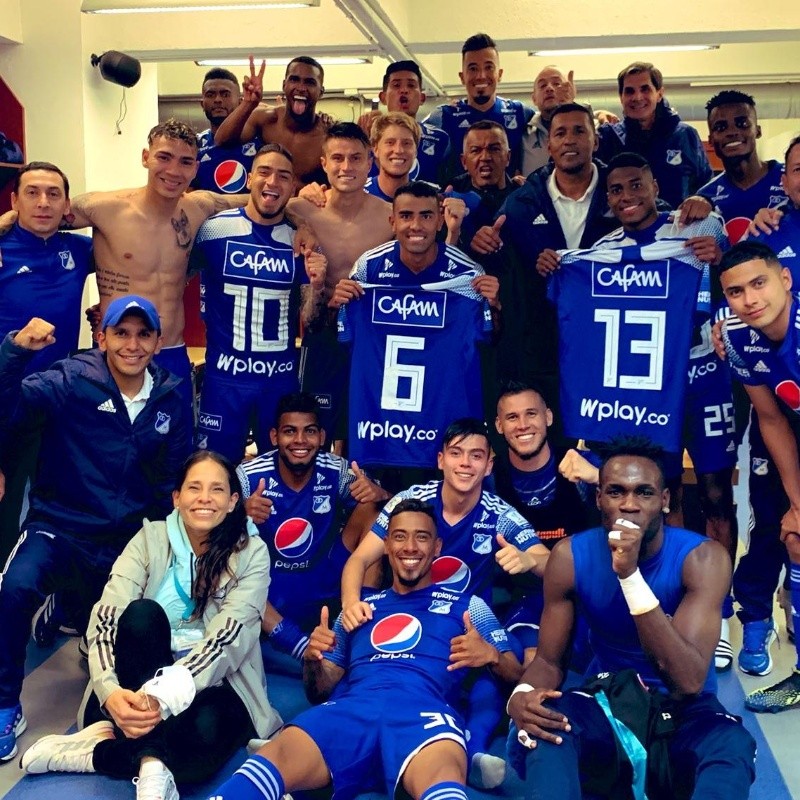 La celebración que todos se perdieron: Millos festejó con dedicatoria a Guarín y nadie lo vio