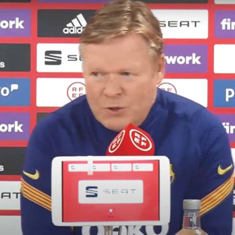 El enojo de Koeman en rueda de prensa antes de la final de la Copa del Rey