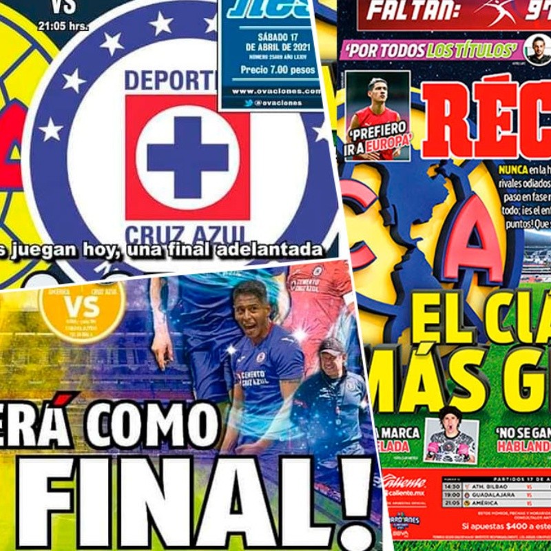 El Clásico más grande: El América vs. Cruz Azul se adueñó de las portadas