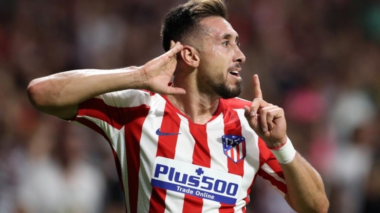 Héctor Herrera, titular en la goleada de Atlético sobre Eibar.