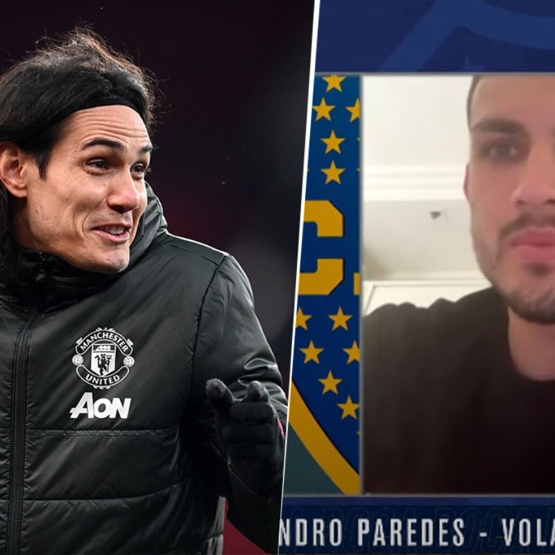 Paredes reveló qué le decía Cavani de Boca cuando estaban juntos en PSG