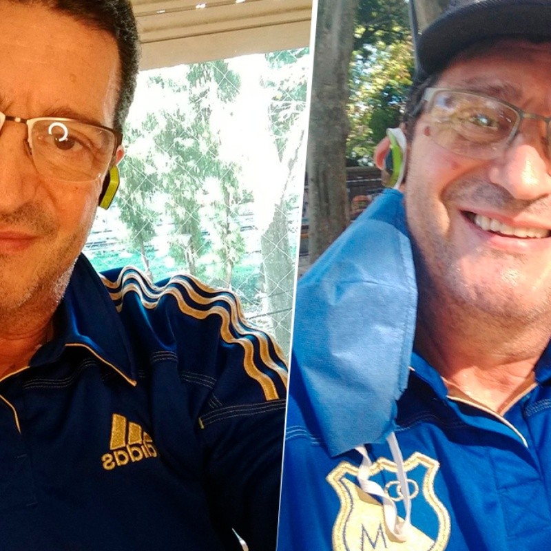 Vito de Palma cumplió con su promesa y se declaró hincha fiel de Millonarios