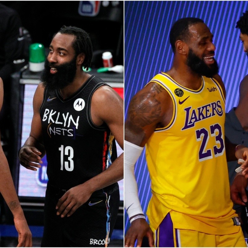 LeBron y Davis vs. Durant y Harden: ¿Cuál dúo es mejor?