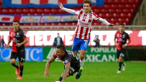 Brizuela marcó uno de los goles frente a Rayados.