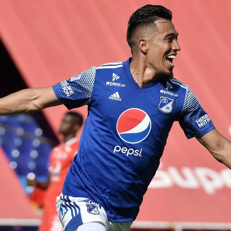 Tremenda jugada colectiva de Millonarios que Fernando Uribe finalizó en golazo