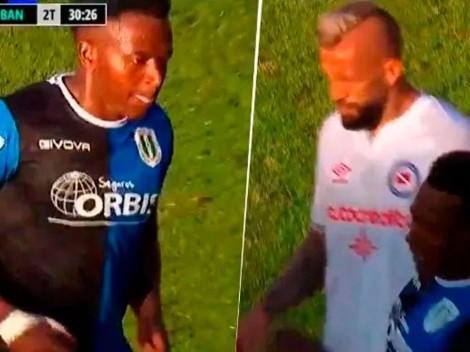Jugador colombiano escupió a otro en Argentina y hay indignación