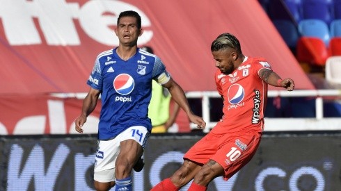 Entró Yesus Cabrera y sacó un derechazo para empatárselo a Millonarios