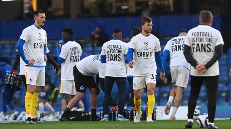 The European Super League had strong opposition from fans and other teams (Getty).