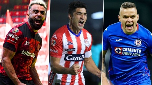 Alexis Canelo, Nico Ibáñez y Jonathan Rodríguez ocupan el Top 3 en la tabla de goleo de la Liga MX.