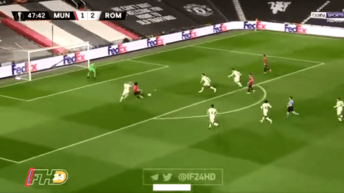 Más al ángulo imposible: el último golazo de Cavani con Manchester United