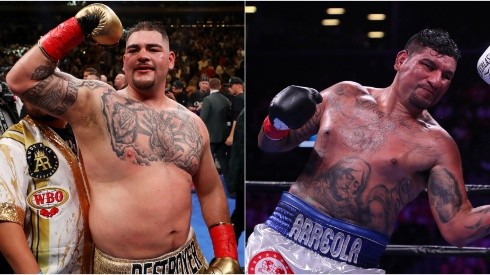 Andy Ruiz Jr and Chris Arreola step back into the ring hoping to become title challengers again (Getty).