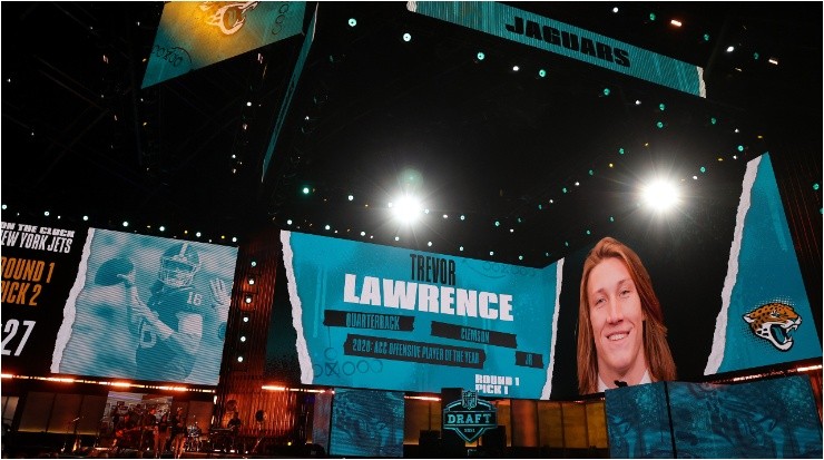 Elección de Trevor Lawrence en el Draft 2021 de la NFL (Foto: Getty)