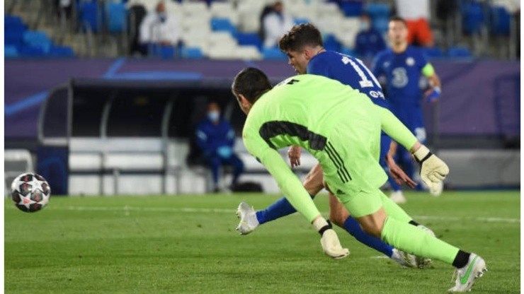 Gol Christian Pulisic ante el Real Madrid en Valdebebas.