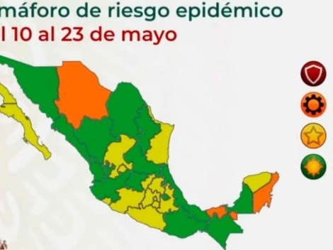 Coronavirus en México: Así quedó el semáforo COVID-19 estado por estado del 10 al 23 de mayo