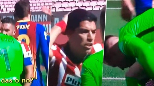 Video: Suárez se tiró, Ter Stegen se enojó y Piqué le tiró un "Ya está bien, gordo"