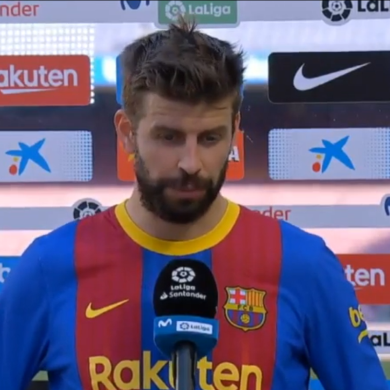 La frase de Piqué para el Real Madrid tras empatar con el Atlético