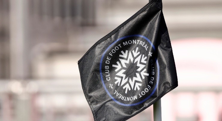 A detail of a CF Montreal flag. (Getty)
