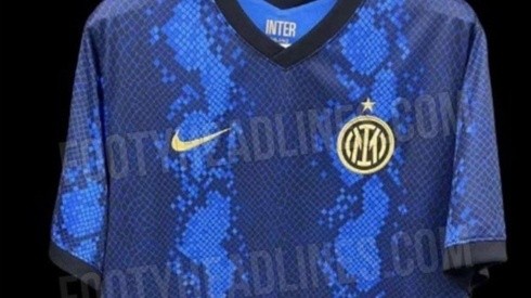 La supuesta nueva camiseta del Inter de Milan.