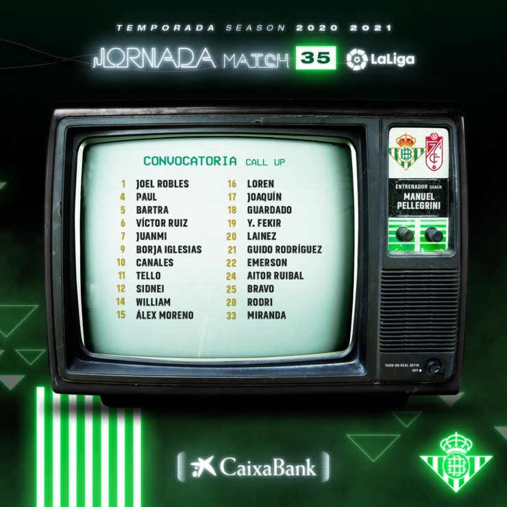 Real Betis convocados
