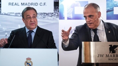 Florentino Pérez y Javier Tebas, presidentes de Real Madrid y LaLiga.