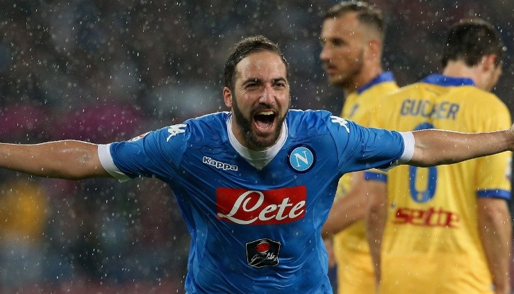 Higuaín en Nápoli. Fuente: Getty Images