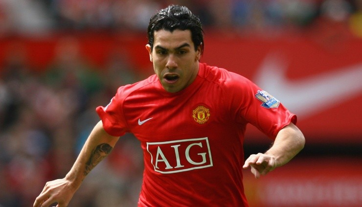 Tevez en Manchester United. Fuente: Getty Images