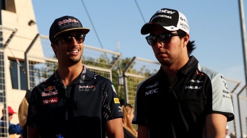 Daniel Ricciardo y Sergio Pérez, pilotos de Fórmula 1