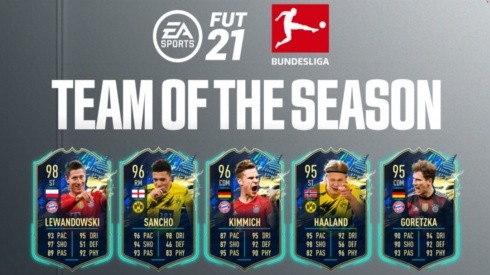 FIFA 21 Ultimate Team recibe el TOTS de la Bundesliga
