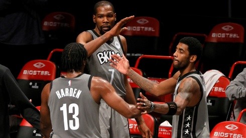 James Harden, Kevin Durant y Kyrie Irving