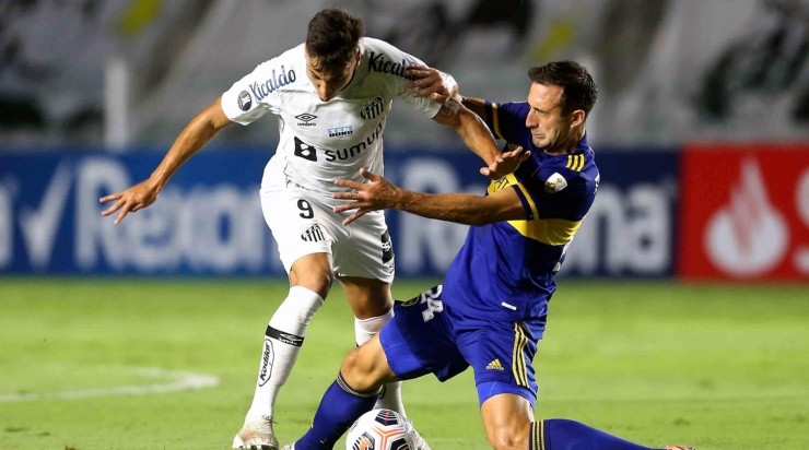 O Boca Juniors enfrentou o Santos pela Copa Libertadores (Foto: Getty Images)