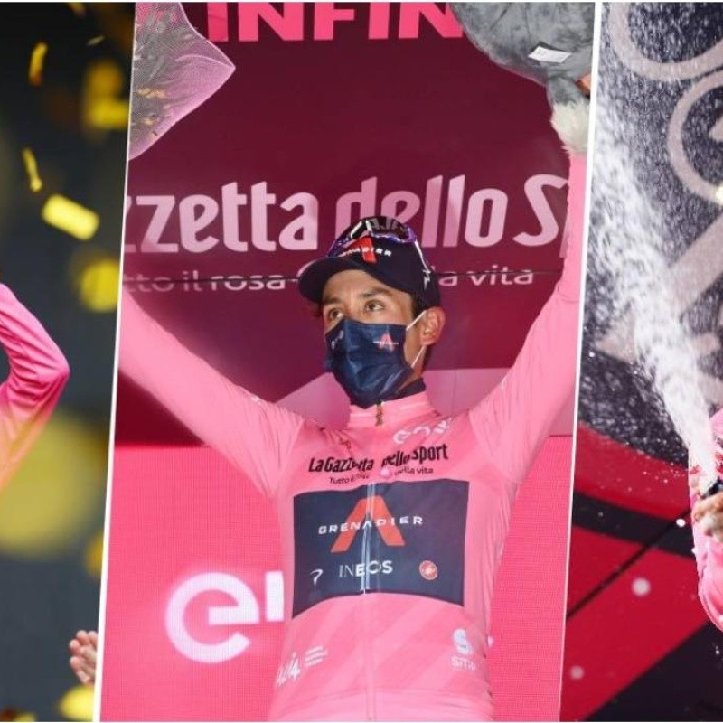 Con Egan Bernal, ya son 5 los colombianos que se han vestido de rosa en el Giro de Italia