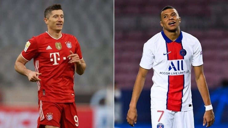 Robert Lewandowski y Kylian Mbappé.