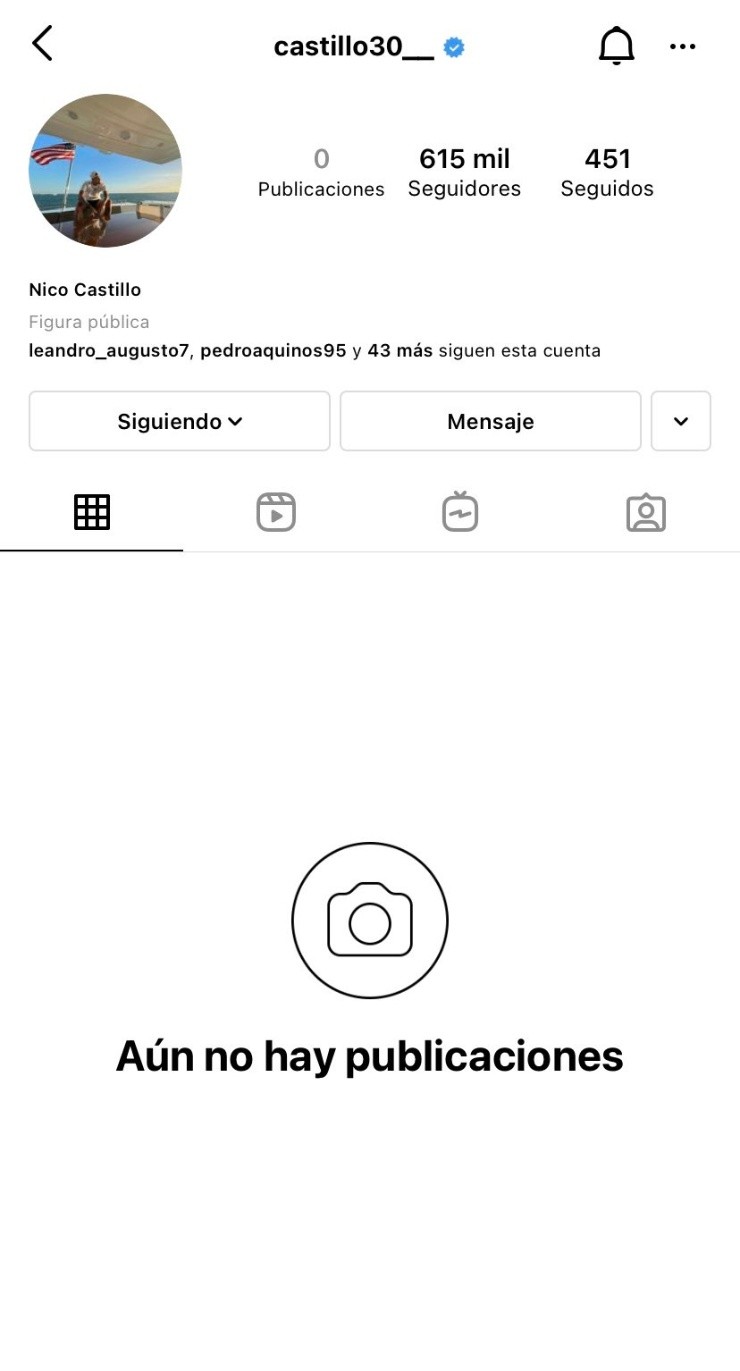 América Instagram Nicolás Castillo