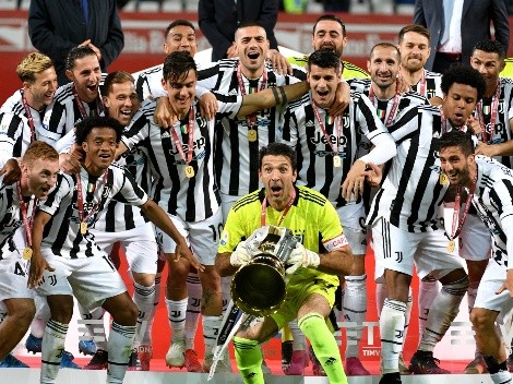 Cuadrado armó toda la 'guachafita' para celebrar el título de Coppa Italia
