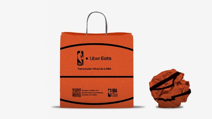 Alianza de la NBA y Uber Eats