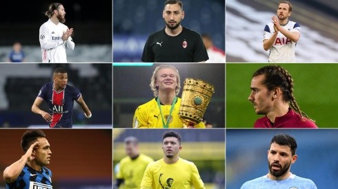 Ramos, Donnaruma, Kane, Mbappé, Haaland, Griezmann, Lautaro, Sancho y Sergio Aguero.