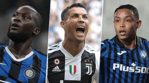Cristiano Ronaldo, Romelu Lukaku y Luis Muriel los tres máximos anotadores de la Serie A en la temporada 2020/21 (Fuente: Getty Images)