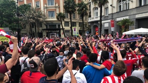 Los festejos de Atlético de Madrid en Neptuno.