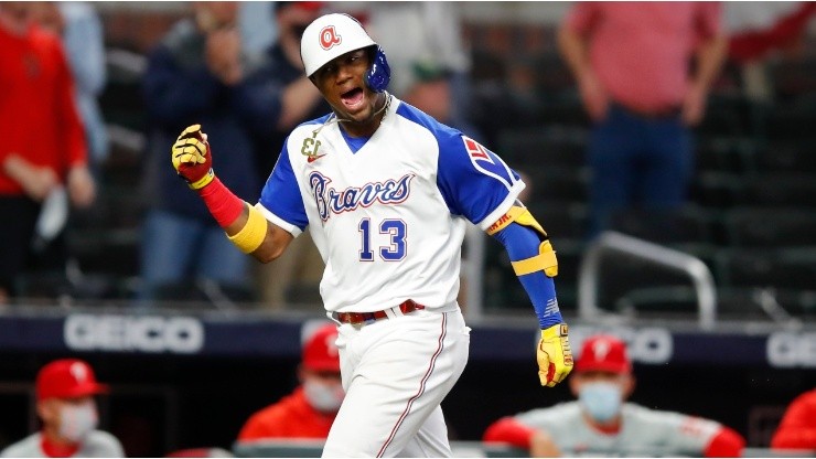 Ronald Acuña Jr. sigue demostrando su poder ofensivo (Getty Images)