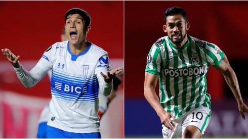 Universidad Católica and Atlético Nacional face off with a Copa Libertadores 2021 Round of 16 berth on the line (Getty).