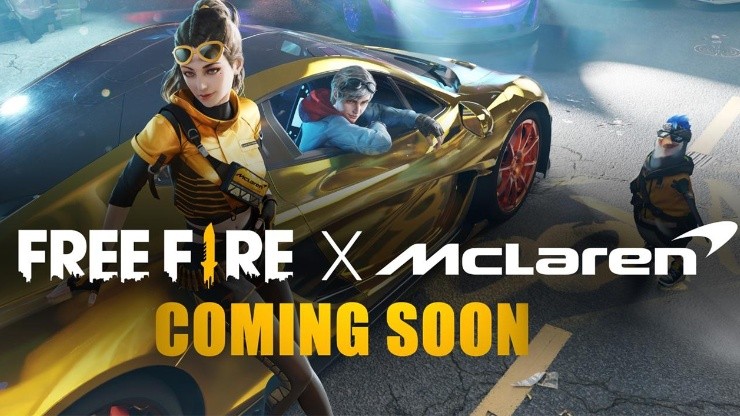 Free Fire anticipa su nueva colaboración con McLaren